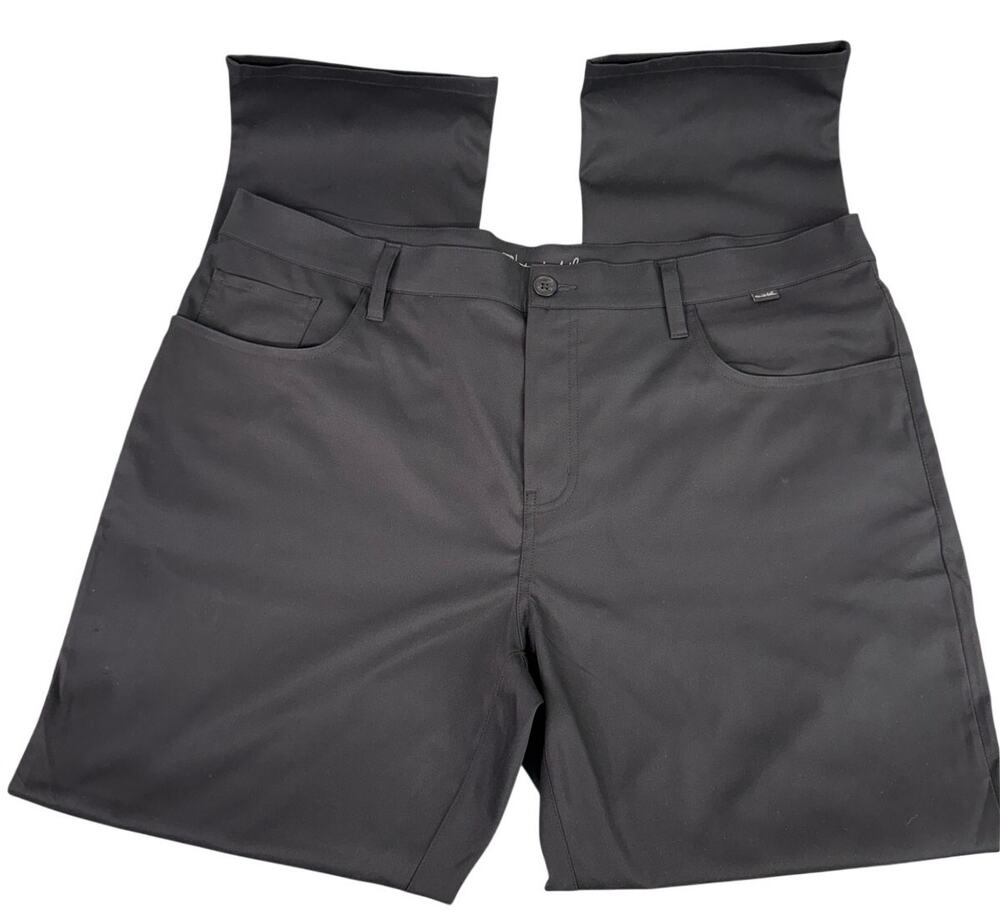 TravisMathew Black Golf Pants Open to Close Performance Size 40 Casual Work Pant